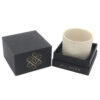Black Foil Stamped Rigid Candle Box with Molded Tray Insert Black Foil Stamped Rigid Candle Box with Molded Tray Insert