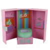 Double-Door Cosmetic Gift Set Box with Round Display Insert Double-Door Cosmetic Gift Set Box with Round Display Insert
