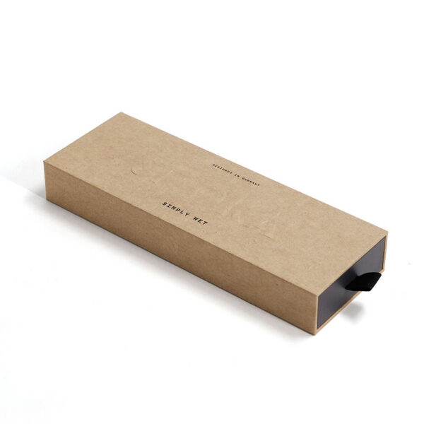Kraft Drawer Hair Comb Packaging Box with Black Pull Tab Kraft Drawer Hair Comb Packaging Box with Black Pull Tab