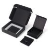 Luxury Black Jewelry Mailer Packaging Box with Foam Insert Luxury Black Jewelry Mailer Packaging Box with Foam Insert