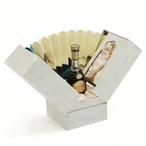 Luxury Double-Door Rigid Perfume Gift Box with Satin Insert