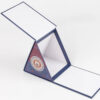 Triangular Rigid Textile Gift Box with Full-Color Print Triangular Rigid Textile Gift Box with Full-Color Print