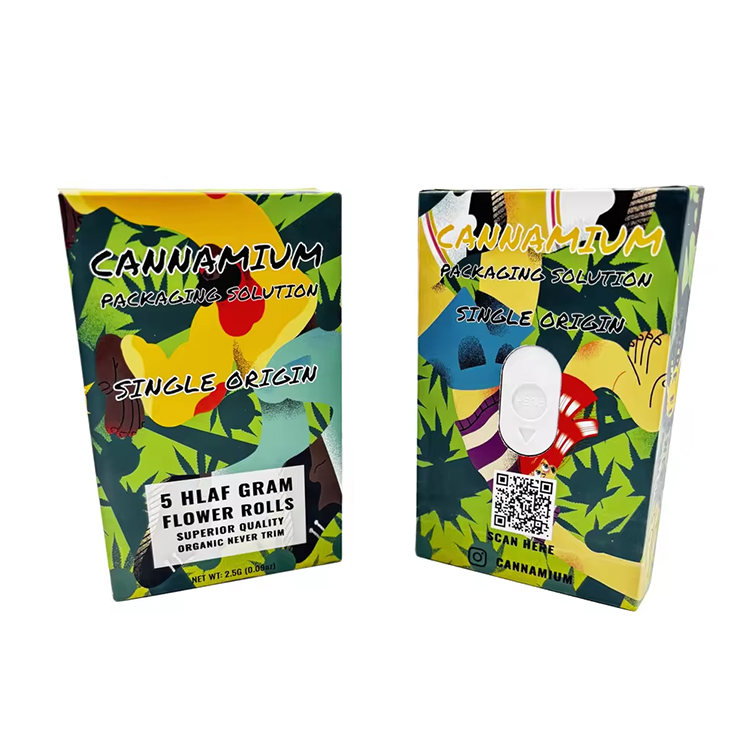 Индивидуальные коробки для пре-роллов, коробки для каннабиса